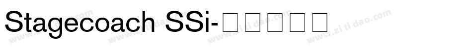 Stagecoach SSi字体转换